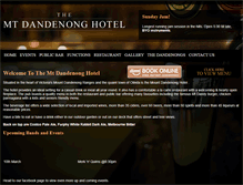 Tablet Screenshot of mountdandenonghotel.com.au